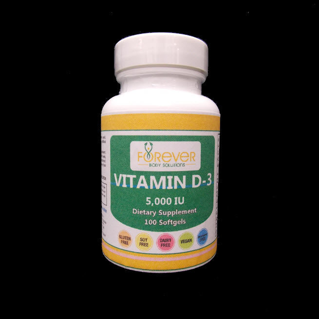 High Potency Vitamin D3 5000 IU 100 Soft Gels